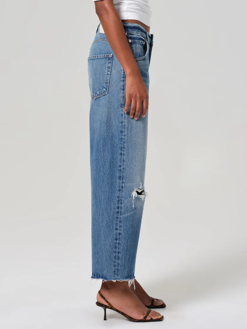 Ayla Raw Hem Crop in Solano