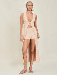 DEVON WINDSOR Garcelle Robe in CASHEW – Image 1