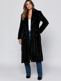 Icelyn Long Coat in Black