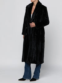 Icelyn Long Coat in Black