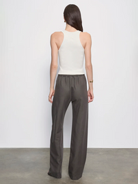 Cotton Rib Boy Tank in Pearl Grey by ENZA COSTA - View 2