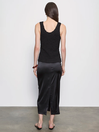 Dimension Tank in Black by ENZA COSTA - View 3