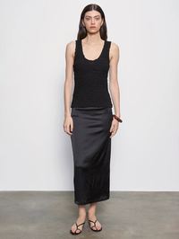 Dimension Tank in Black by ENZA COSTA - View 5