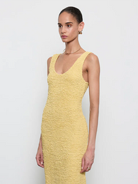 Dimension Tank Maxi Dress in Raffia by ENZA COSTA - View 4