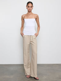 ENZA COSTA Supima Cotton Essential Strappy Tank in White in White – Image 2