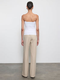 ENZA COSTA Supima Cotton Essential Strappy Tank in White in White – Image 4