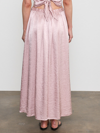 ENZA COSTA Textured Satin Celeste Skirt in Rose Blush in Rose Blush – Image 3