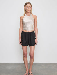 ENZA COSTA Twill All Day Short in Black - 2
