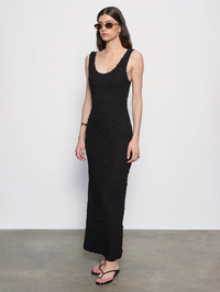 Dimension Tank Maxi Dress in Black
