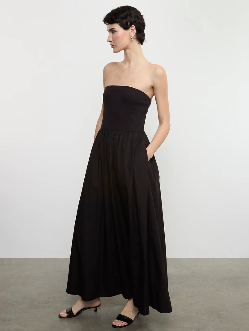 Cotton Resort Strapless Dress