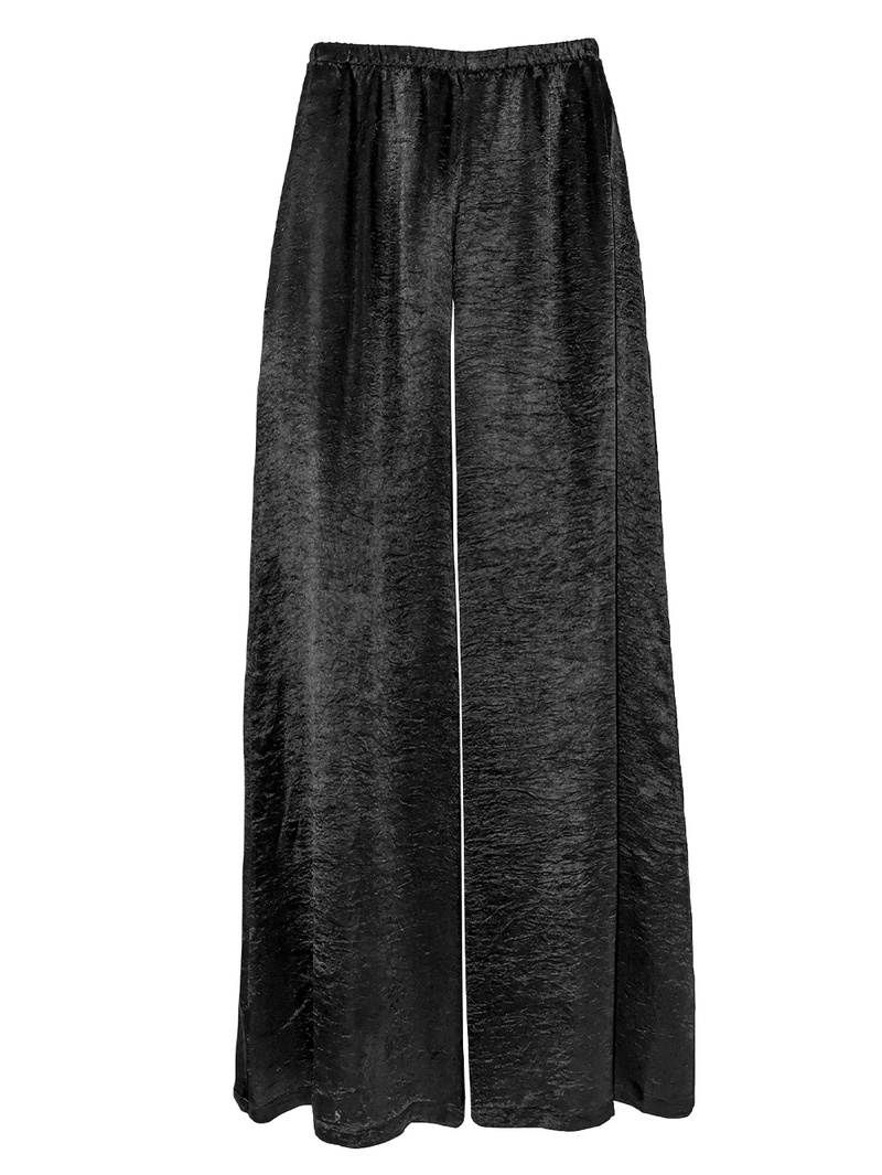 Textured Satin Palazzo Pant