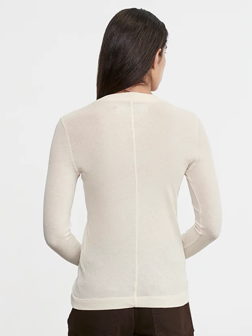 Cashmere Easy Cuffed U in Natural