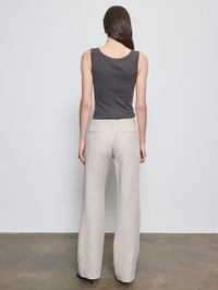 Supima Baby Rib Tank in Slate