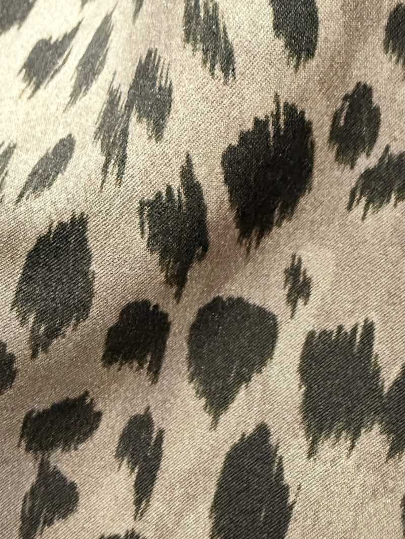 Cheetah Silk Maxi Skirt