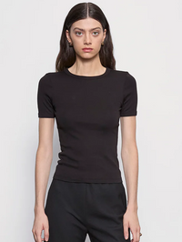 Supima Cotton Perfect Tee in Black