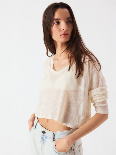 Epaky Top in Ecru