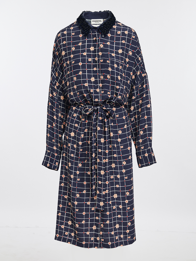 Geptember Sequin Collar Dress