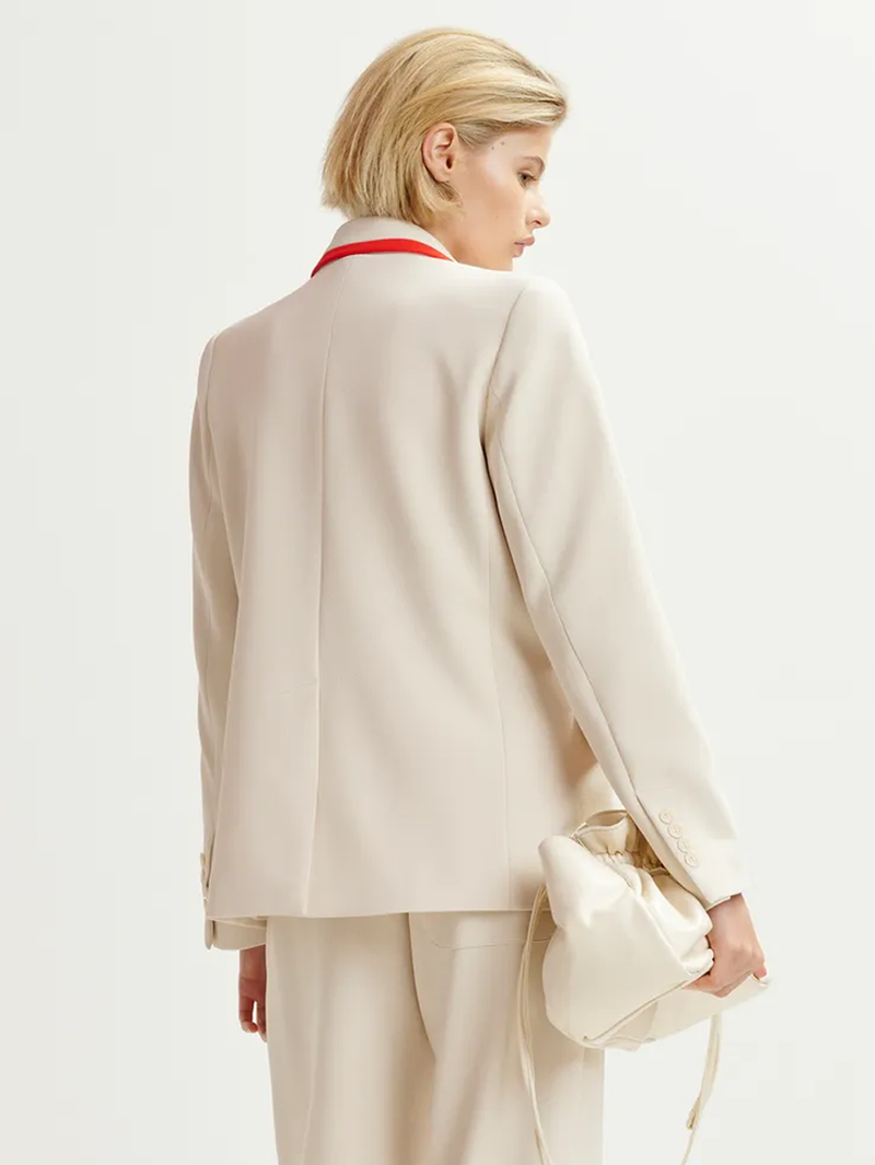 Hair Double Breasted Blazer