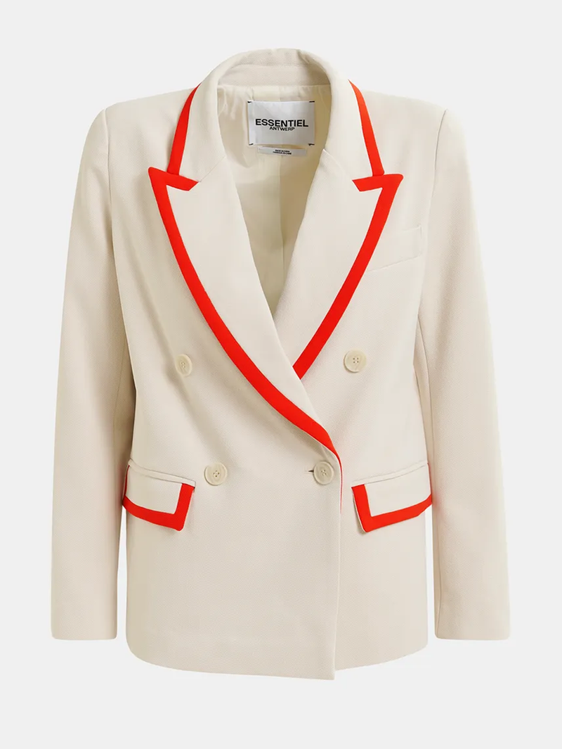 Hair Double Breasted Blazer