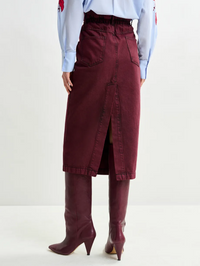 Inclusive Overdyed Denim Skirt by ESSENTIEL ANTWERP - View 3