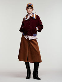 ESSENTIEL ANTWERP Kamore Knit Jacket With Collar in Wine Not in Wine Not – Image 3