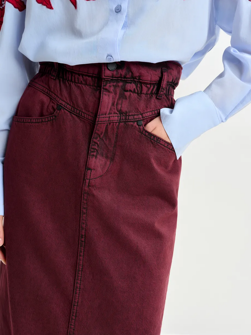 Inclusive Overdyed Denim Skirt
