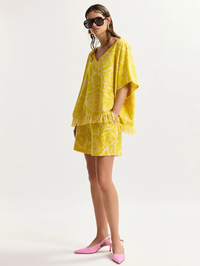 Jorton Towel Jersey Short in Amalfi Lemon