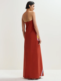 Jannick Printed Jersey Dress in Faded Plum