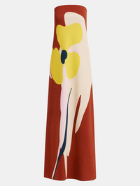Jannick Printed Jersey Dress in Faded Plum