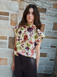 Adrien Top in Cream Multi