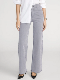 Le Slim Palazzo in Navy Stripe by FRAME-NAVY STRIPE-AMY Atelier