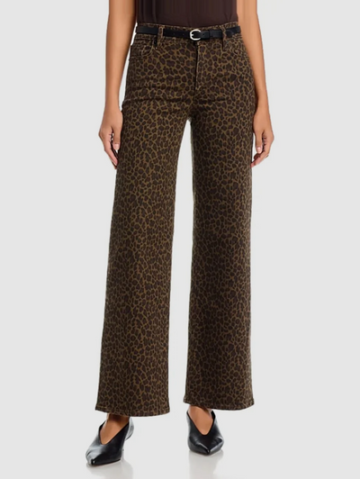 Le Slim Palazzo Pant in Leopard