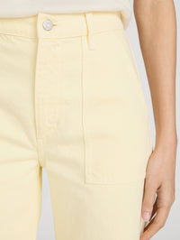 FRAME The Bow Cargo Pant in Lemon in LEMON – Image 3