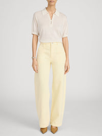 FRAME The Bow Cargo Pant in Lemon in LEMON – Image 4