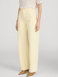 FRAME The Bow Cargo Pant in Lemon in LEMON – Image 5