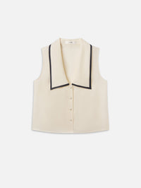 FRAME THE CABANA TOP IN CREAM MULTI - 1