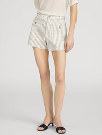 FRAME The Cruise Short in Flax Stripe in FLAX STRIPE – Image 5