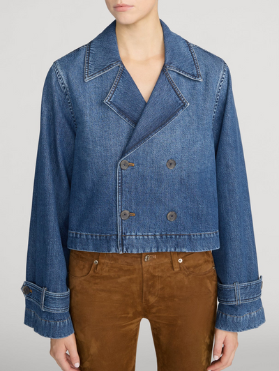 The Denim Uniform Trench in Girlfriend
