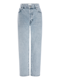 Front view of the Essential straight-leg jeans in Air light wash by FRAME