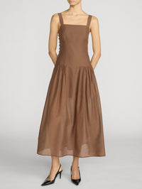 FRAME The Garden Dress in Moss – Image 7