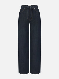 FRAME THE OFF DUTY DRAWSTRING BOW IN RINSE - 1