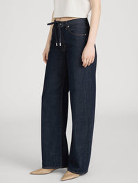 FRAME THE OFF DUTY DRAWSTRING BOW IN RINSE - 4