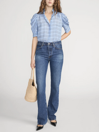 The Plaid Gillian Top by FRAME - View 4