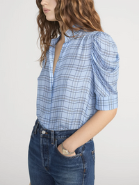 The Plaid Gillian Top by FRAME - View 5
