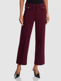The Reboot Crop Trouser in Cabernet by FRAME-CABERNET-AMY Atelier