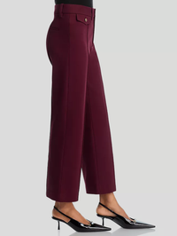 The Reboot Crop Trouser in Cabernet by FRAME - View 3
