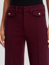 The Reboot Crop Trouser in Cabernet by FRAME - View 4