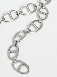 The Open Link Chain Belt in Silver