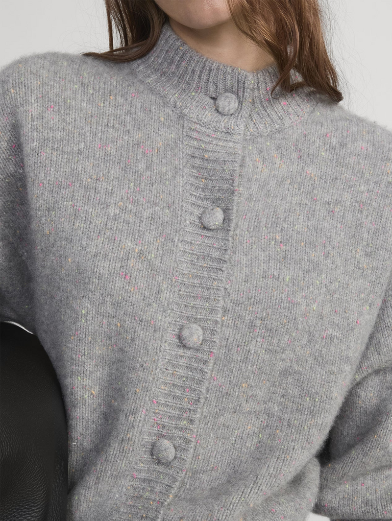 The Cashmere Fleck Cardi