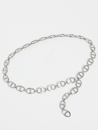 The Open Link Chain Belt in Silver